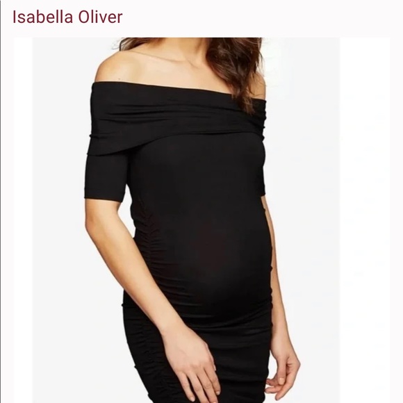 Isabella Oliver off shoulder maternity dress - worn once - Picture 2 of 7